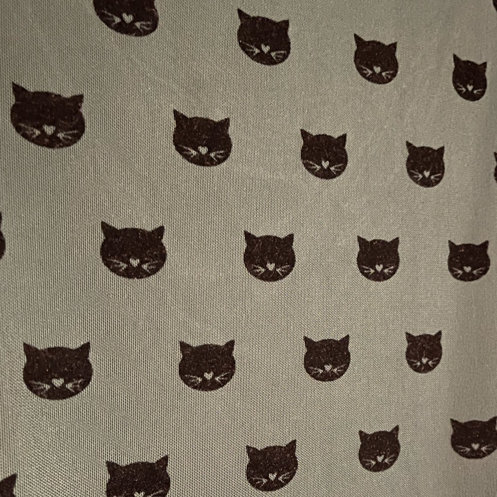 Sugarhill Boutique 🐱 Cat Face Print Skater Skirt - Sz 6 - Picture 8 of 9